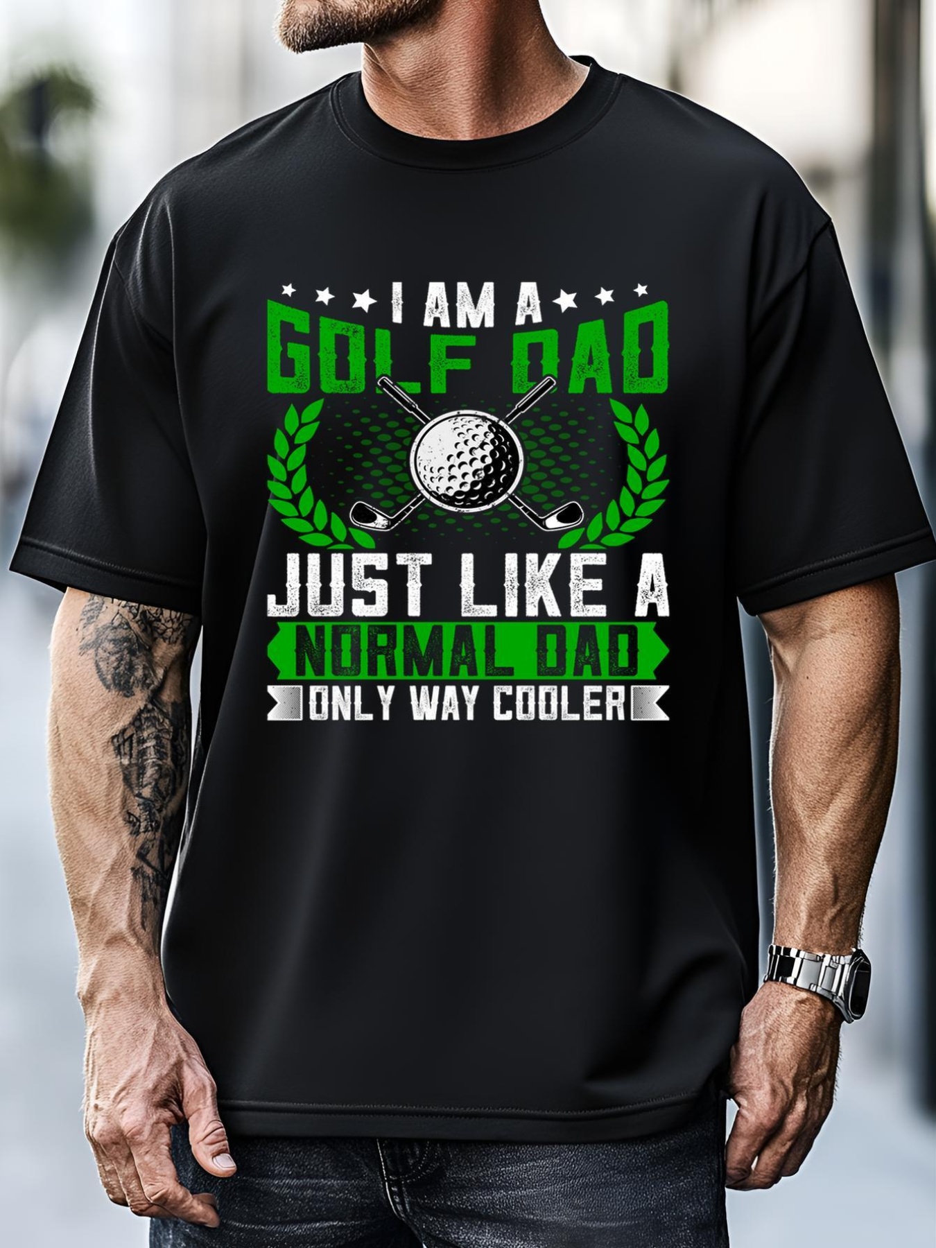 Unisex Golf Dad Just Like A Normal Dad Gift For Dad Father's Day T-Shirt