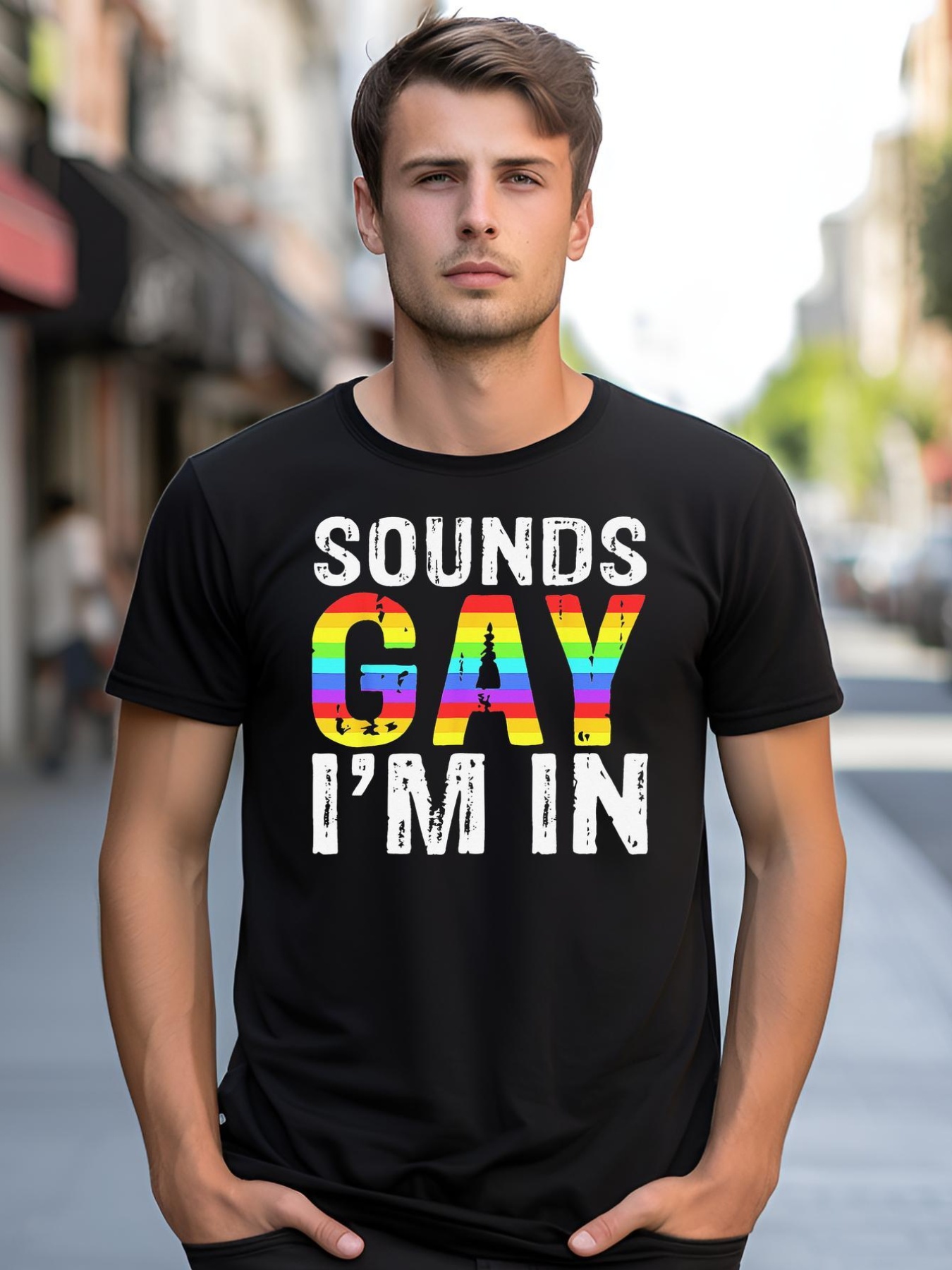 Unisex Sounds Gay I'm In LGBT Pride Gifts shirt  Graphic Tee