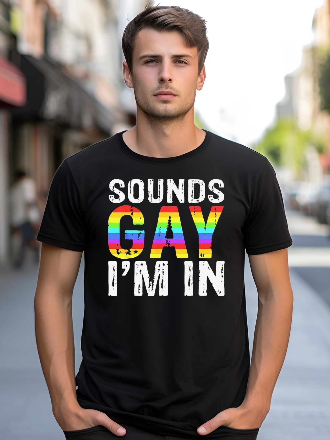 Unisex Sounds Gay I'm In LGBT Pride Gifts shirt  Graphic Tee