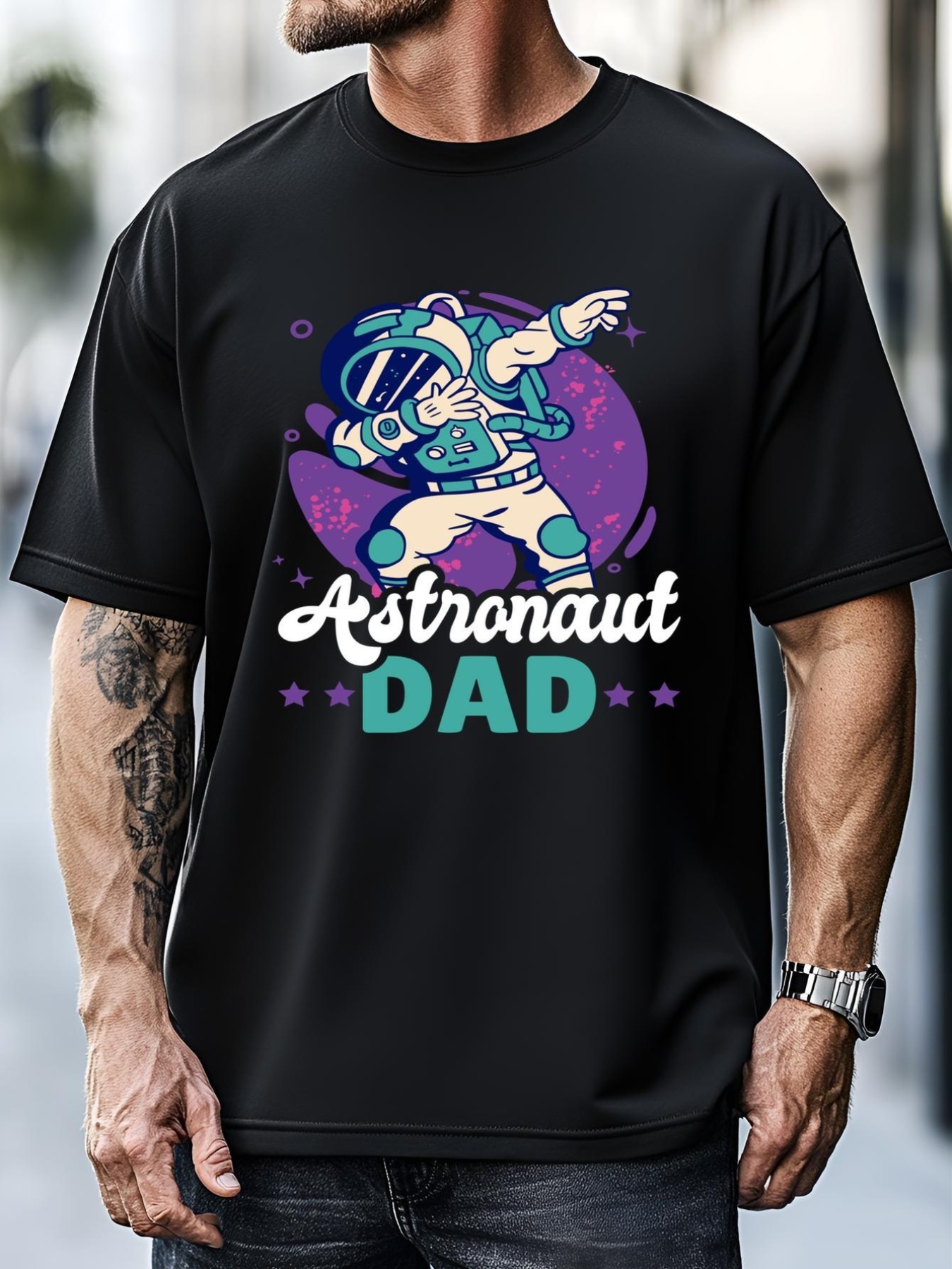 Unisex Astronaut Dad For The Galaxy For Father's Day Gift T-Shirt