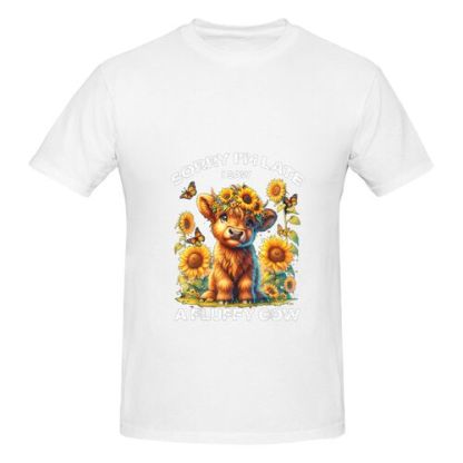 Men's A Fluffy Cow 100% Cotton T-Shirt-pod4team