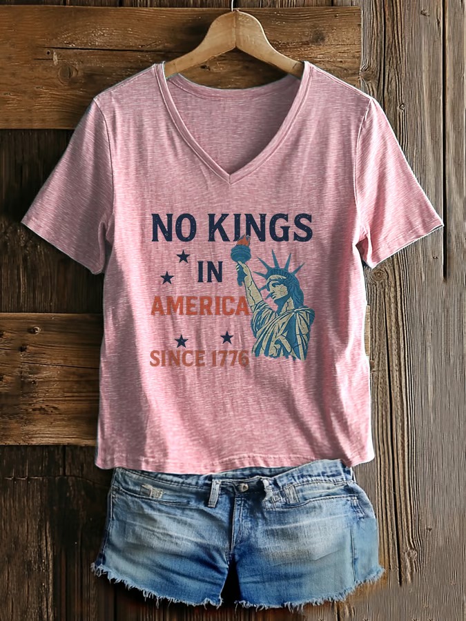 Women's Casual American Kingless Printed Graphic Tee