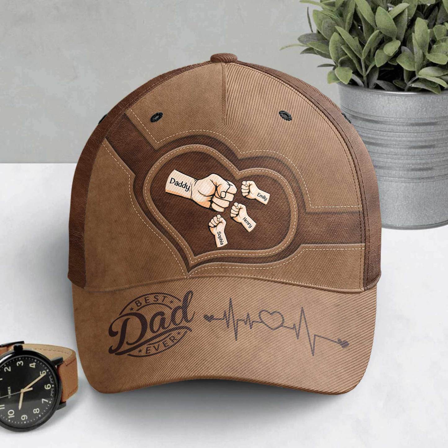 Best Dad Ever Personalized Classic Cap | Pod4team