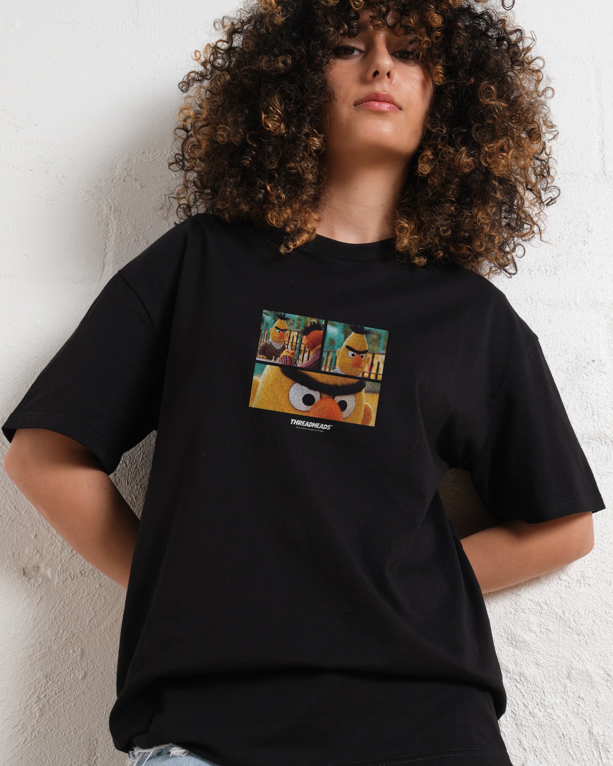 Unisex Angry Bert 100% Cotton Graphic Tee