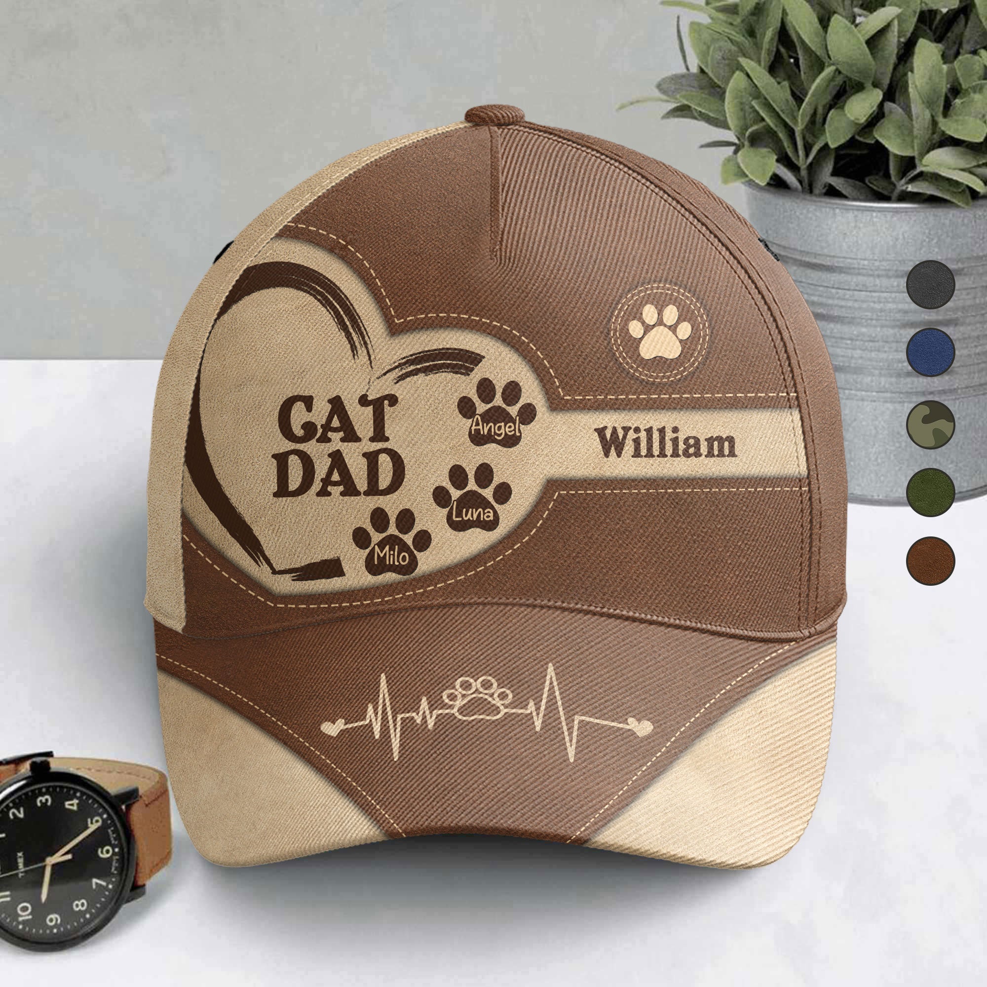 Cat Dad Dog Dad Personalized Classic Cap