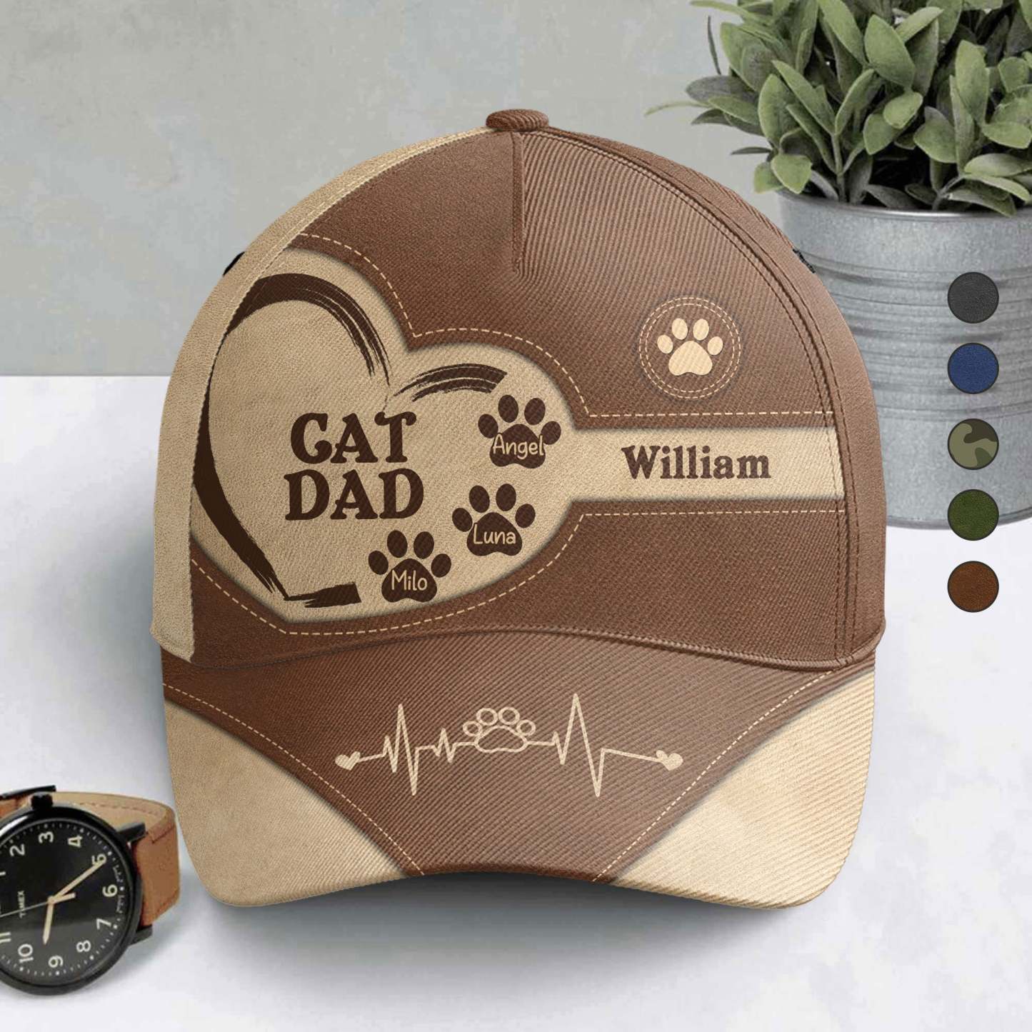 Cat Dad Dog Dad Personalized Classic Cap | Pod4team
