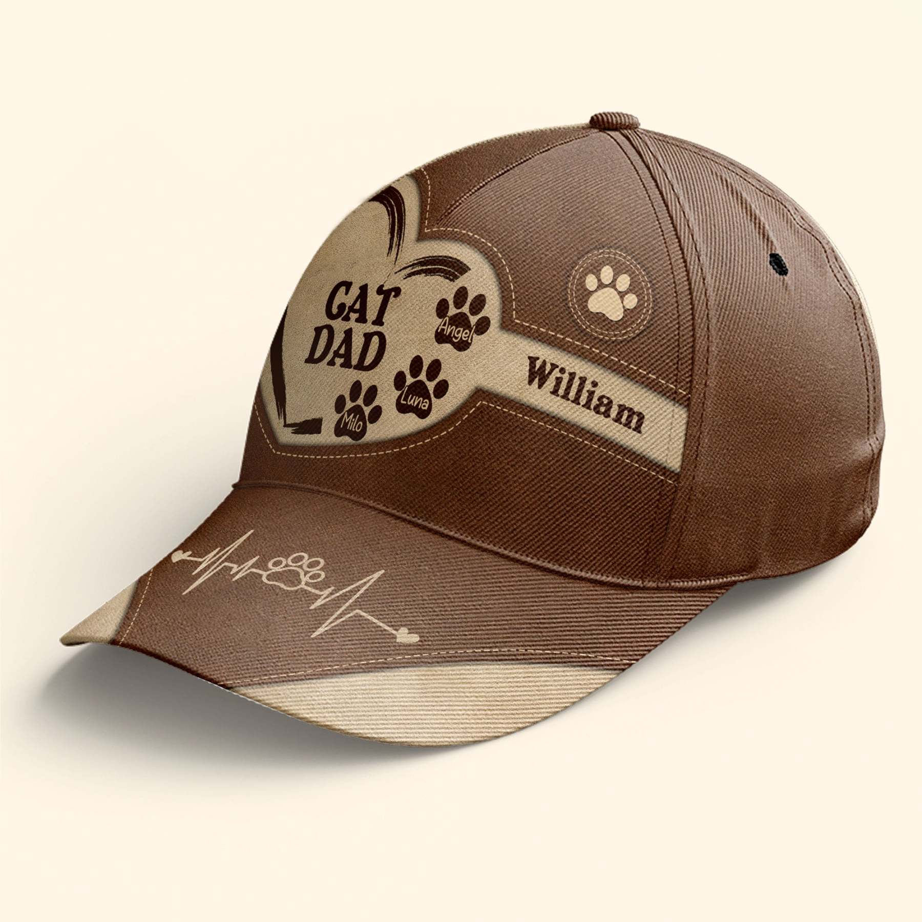Cat Dad Dog Dad Personalized Classic Cap