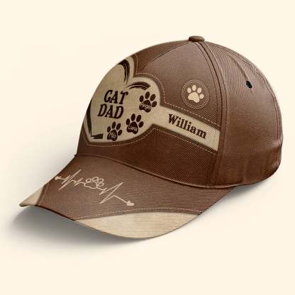 Cat Dad Dog Dad Personalized Classic Cap