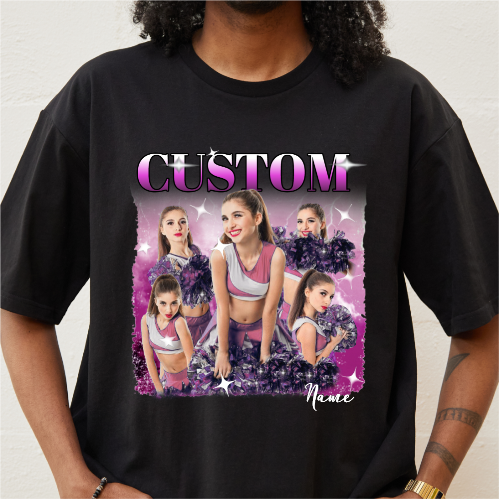 Unisex Create Your Own Custom Bootleg 100% Cotton Graphic Tee