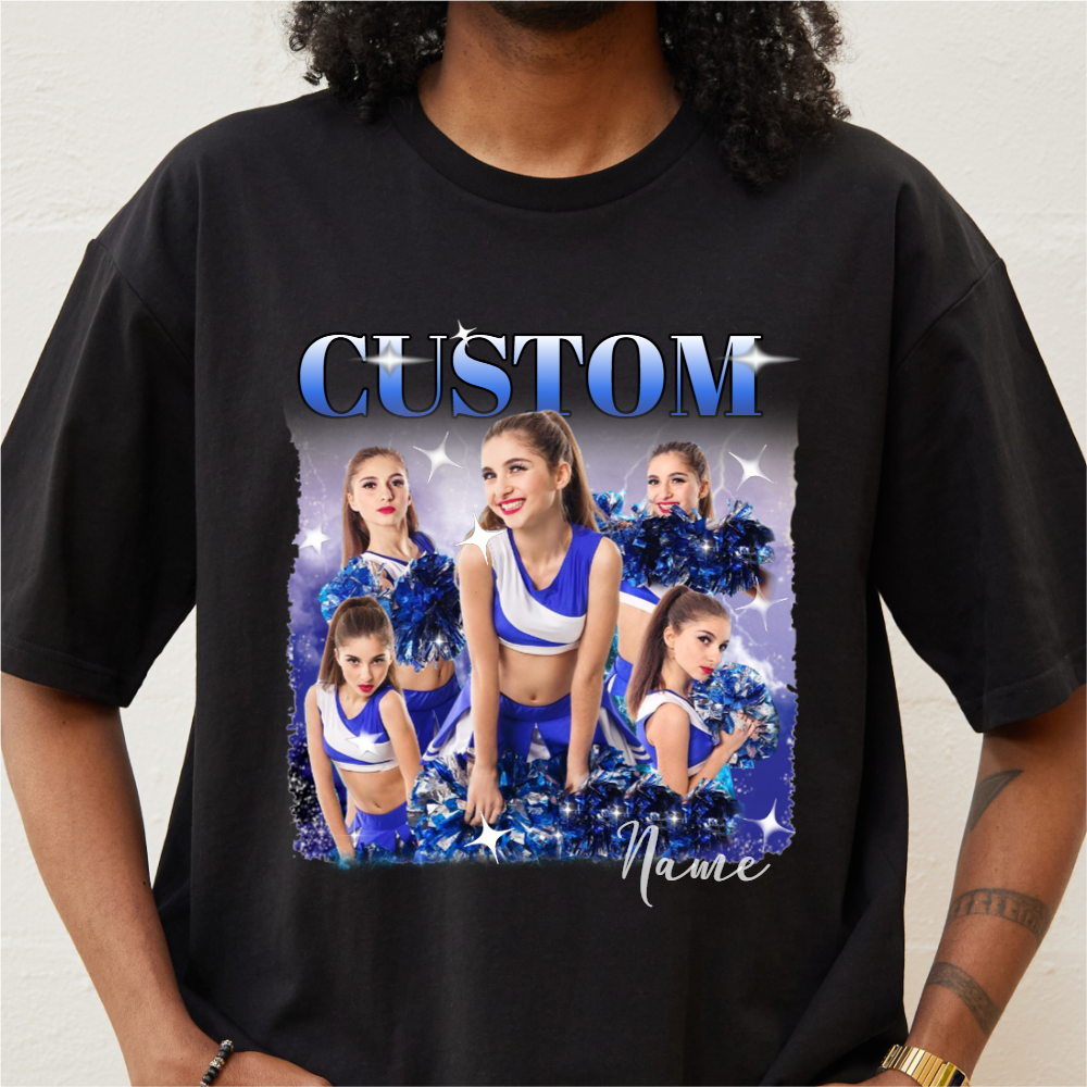 Unisex Create Your Own Custom Bootleg 100% Cotton Graphic Tee