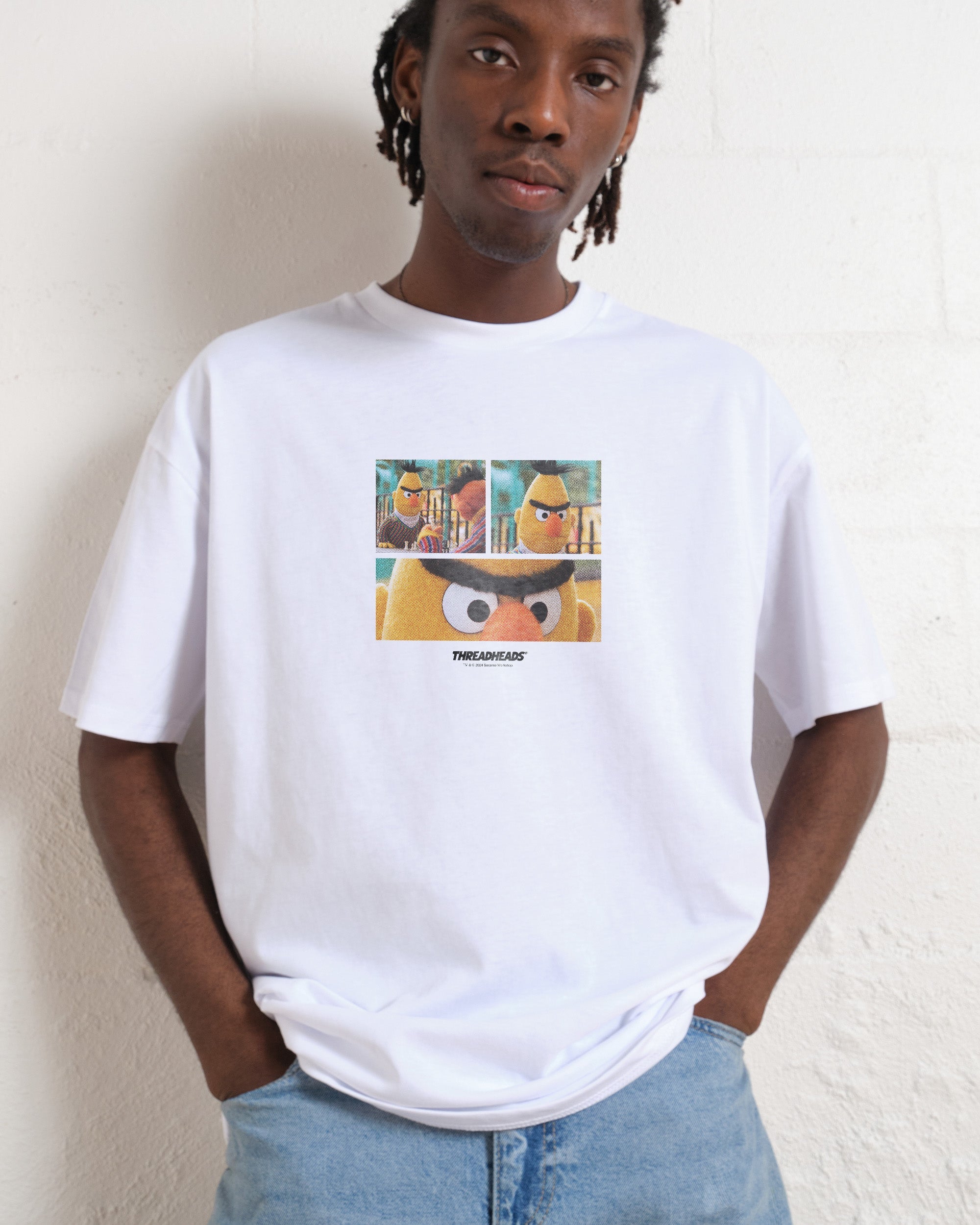 Unisex Angry Bert 100% Cotton Graphic Tee