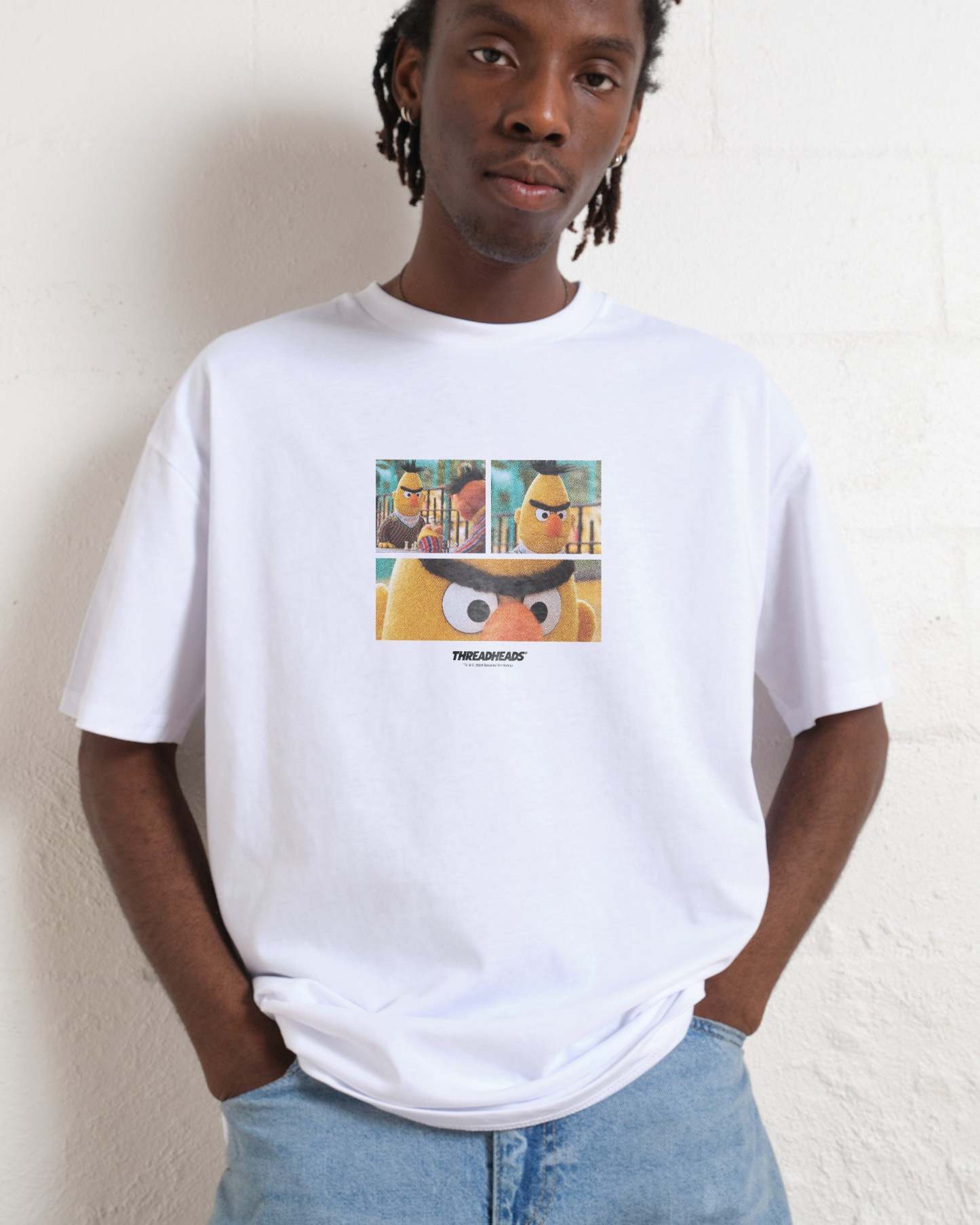 Unisex Angry Bert 100% Cotton Graphic Tee