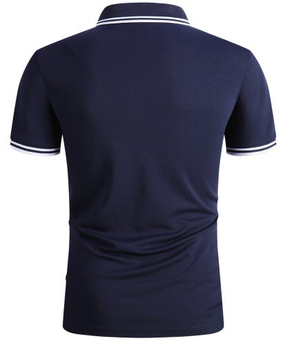 Men's Contrasting Collar Dri-fit  Polo Shirt