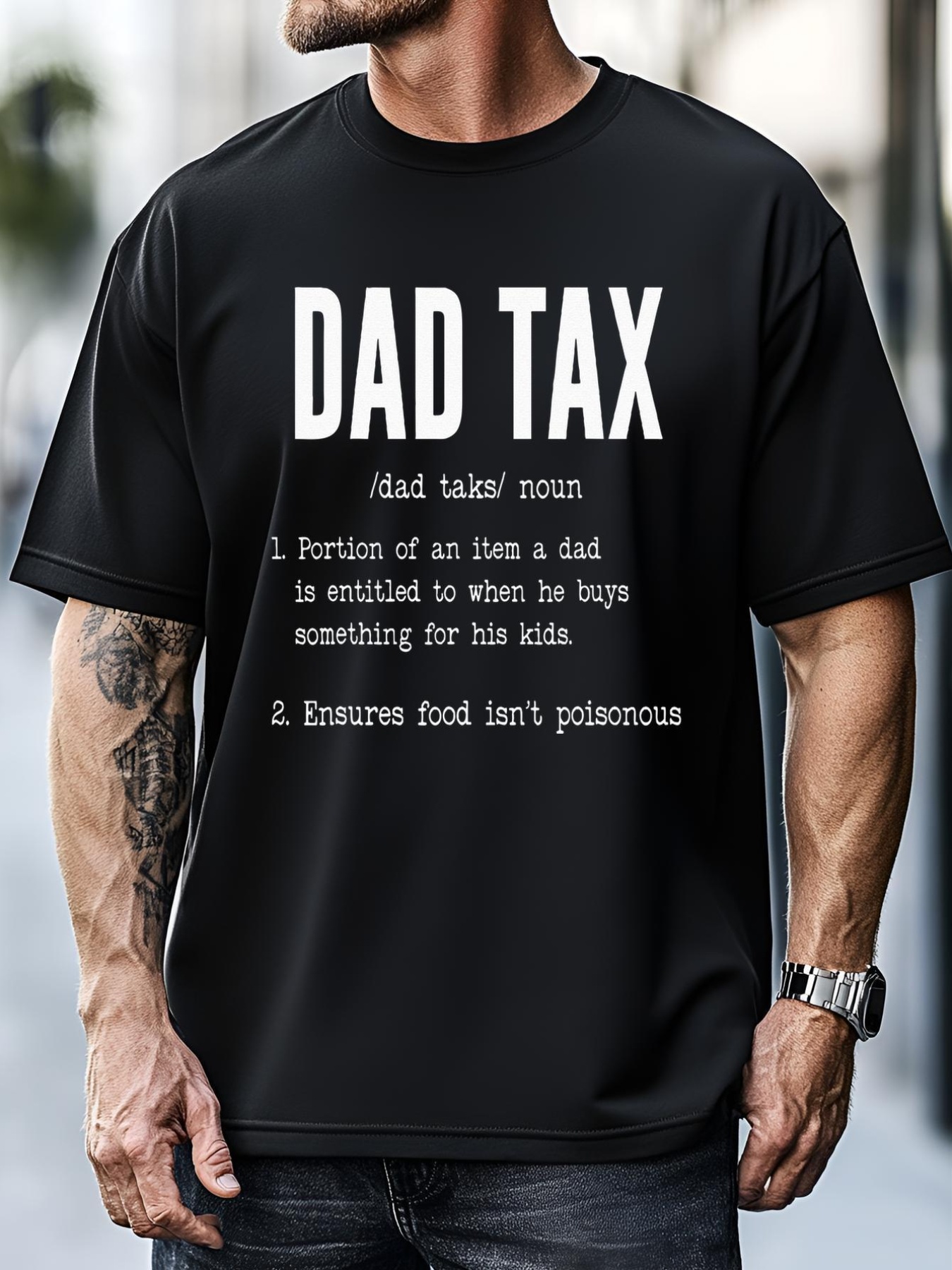 Unisex Funny Dad Tax Definition Father's Day T-Shirt