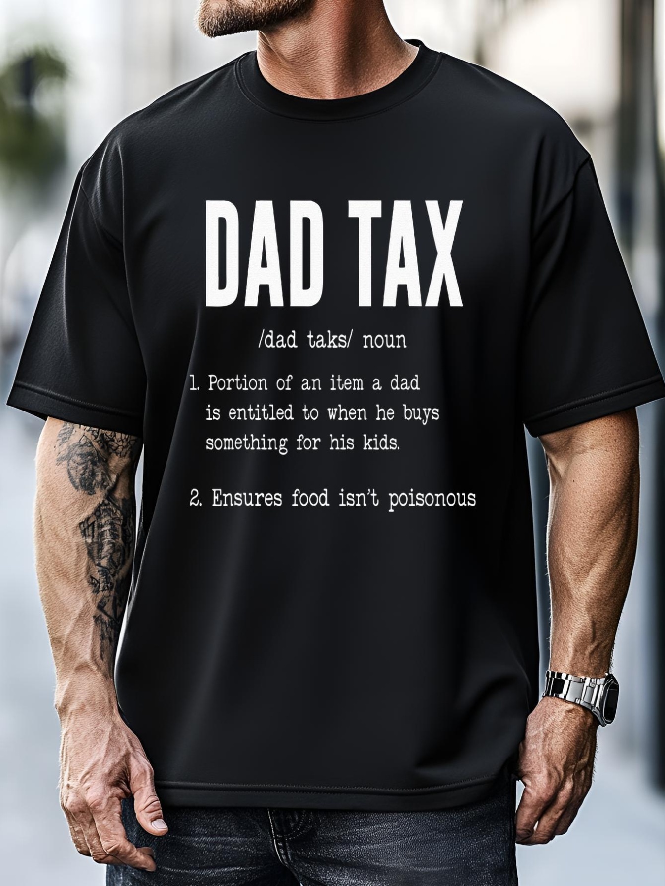 Unisex Funny Dad Tax Definition Father's Day T-Shirt