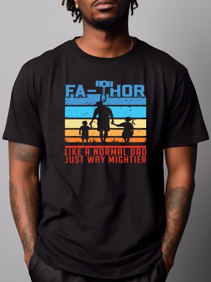 Unisex FaThor Fathers Day Fathers Day Gift Dad Father T-Shirt