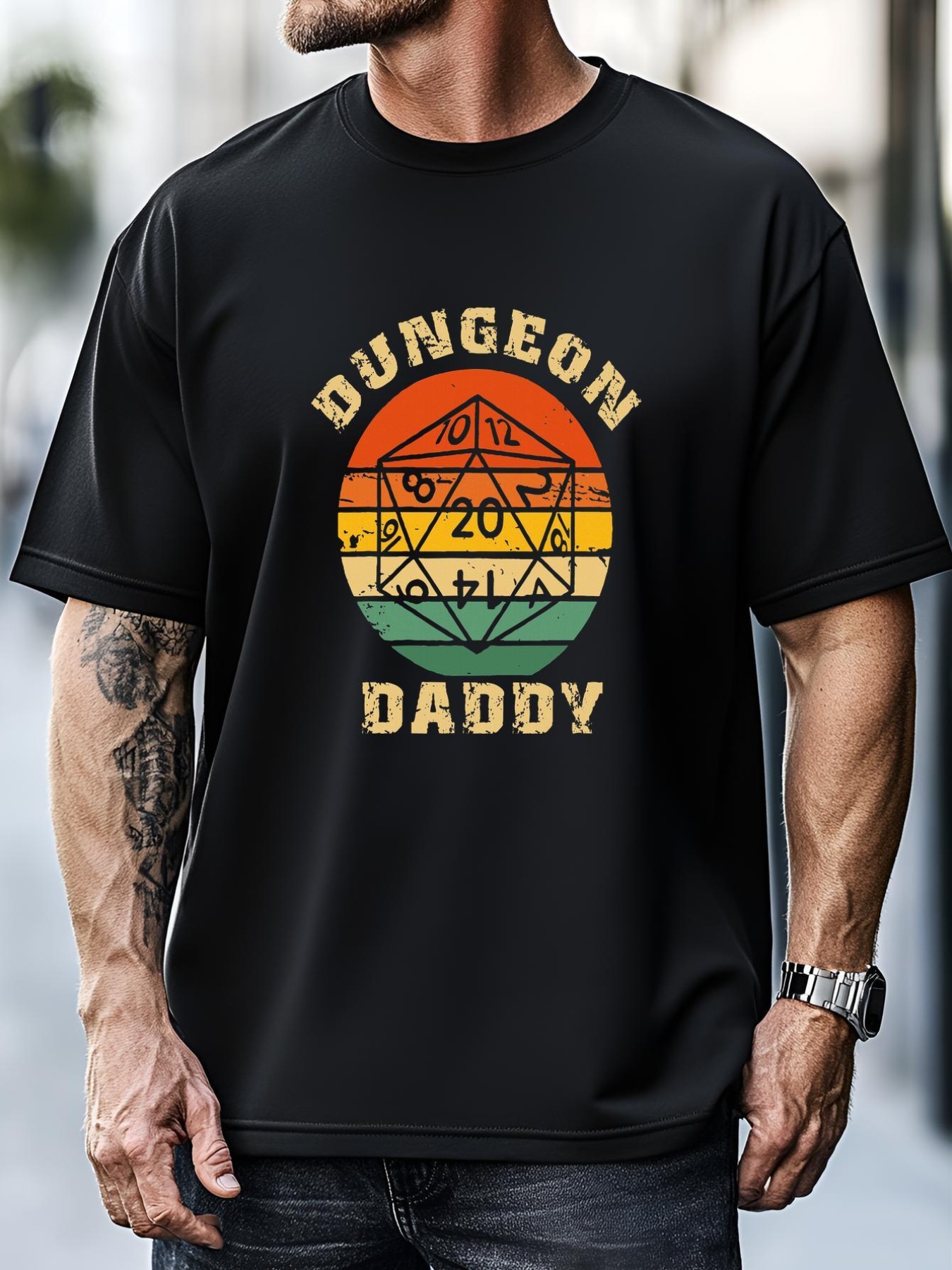 Unisex Retro Dungeon Daddy Fathers Day T-Shirt