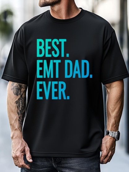 Unisex Best Emt Dad Ever Ambulance Worker Fathers Day Ems Workers Meaningful Gift T-Shirt