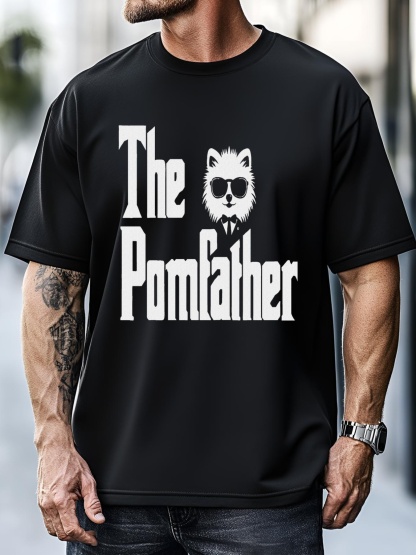 Unisex The Pomfather Funny Pomeranian Dog Dad Gifts T-Shirt