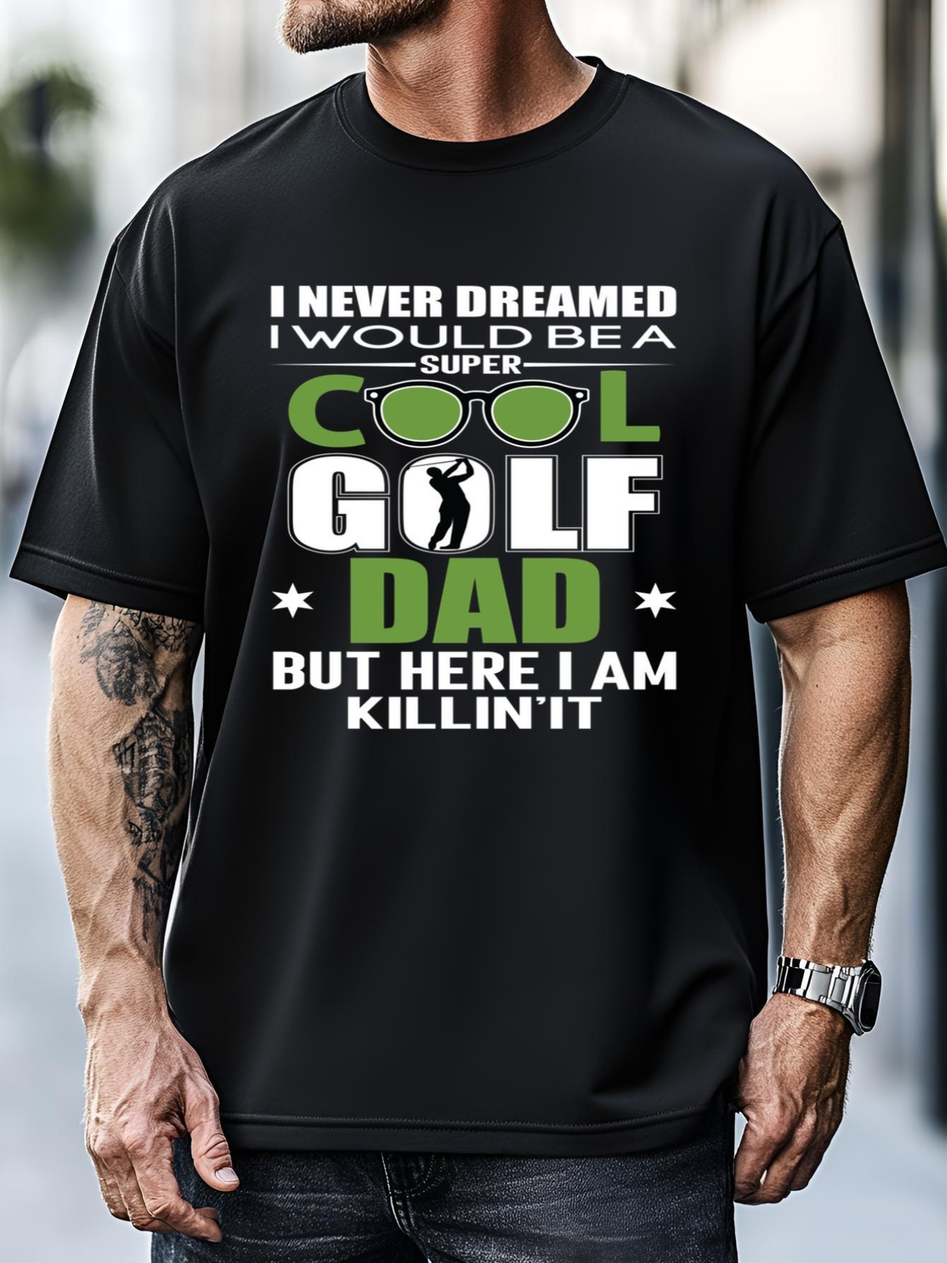 Unisex Funny SUPER COOL GOLF DAD FUNNY GOLF Gift For Dad Father's Day T-Shirt