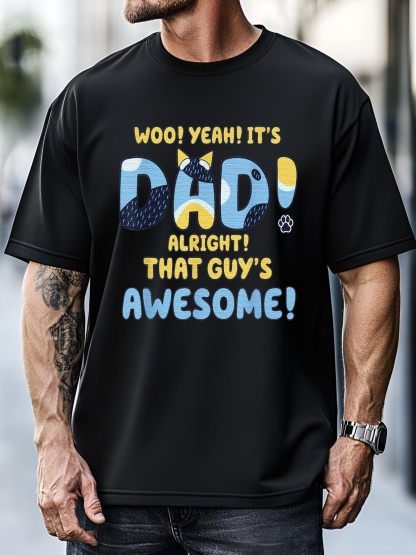 Unisex Dog Dad Joke ItS Dad Alright That Guys Awesome Fathers Day T-Shirt