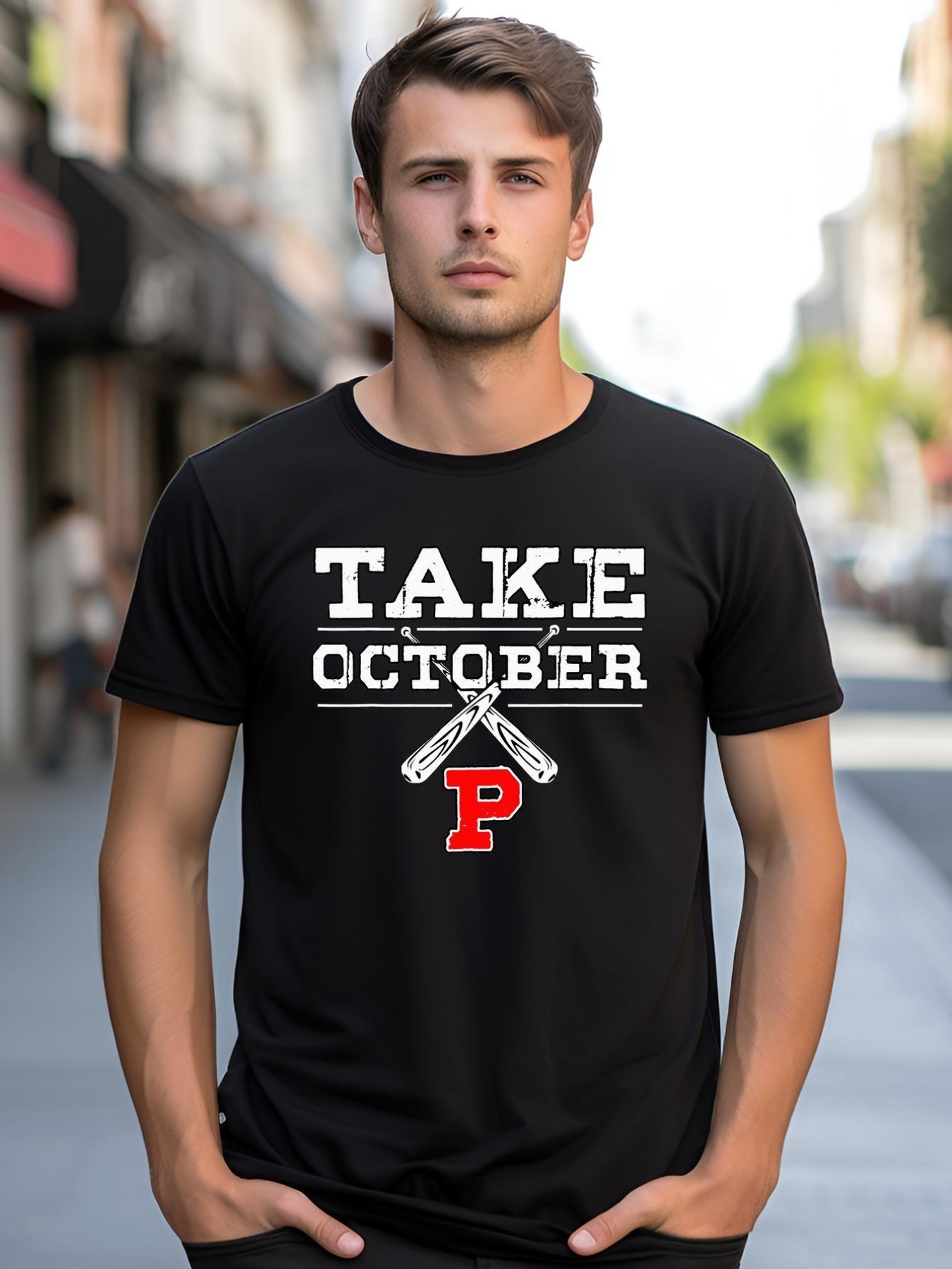 Unisex Take October Philadelphia Baseball Lovers Red October Red shirt  Graphic Tee