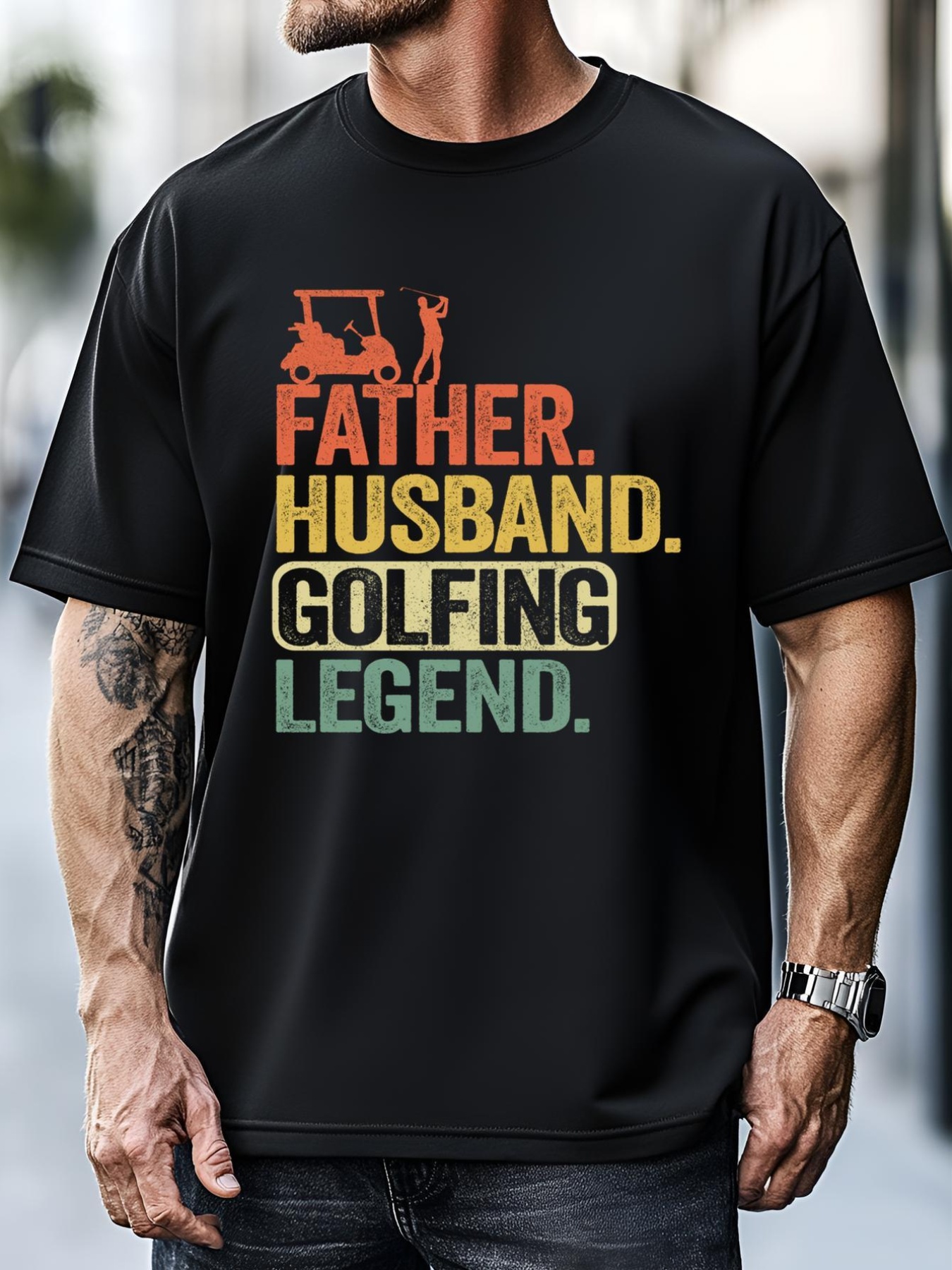 Unisex Father Husband Golfing Legend Golfing Jokes Funny Golfer Gift T-Shirt