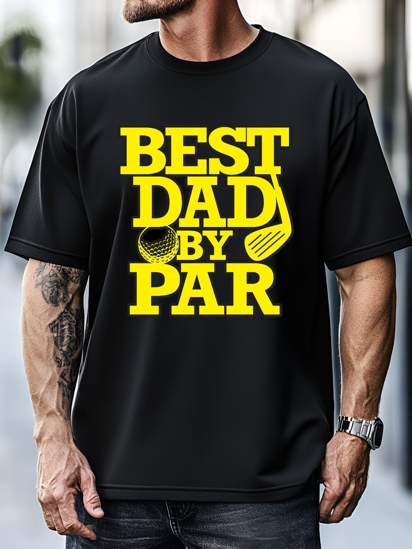 Unisex Best Dad By Par Golf Lover Gift For Dad Father's Day T-Shirt