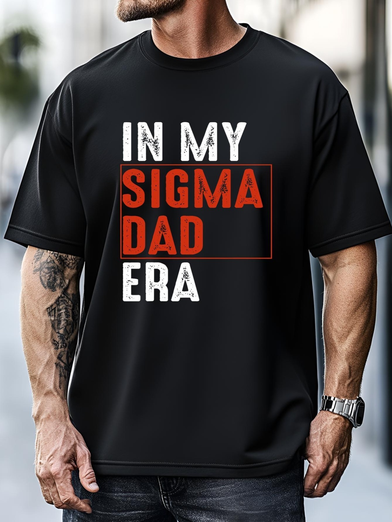 Unisex In My Sigma Dad Era Funny Meme Alpha Male Sigma Daddy Father T-Shirt