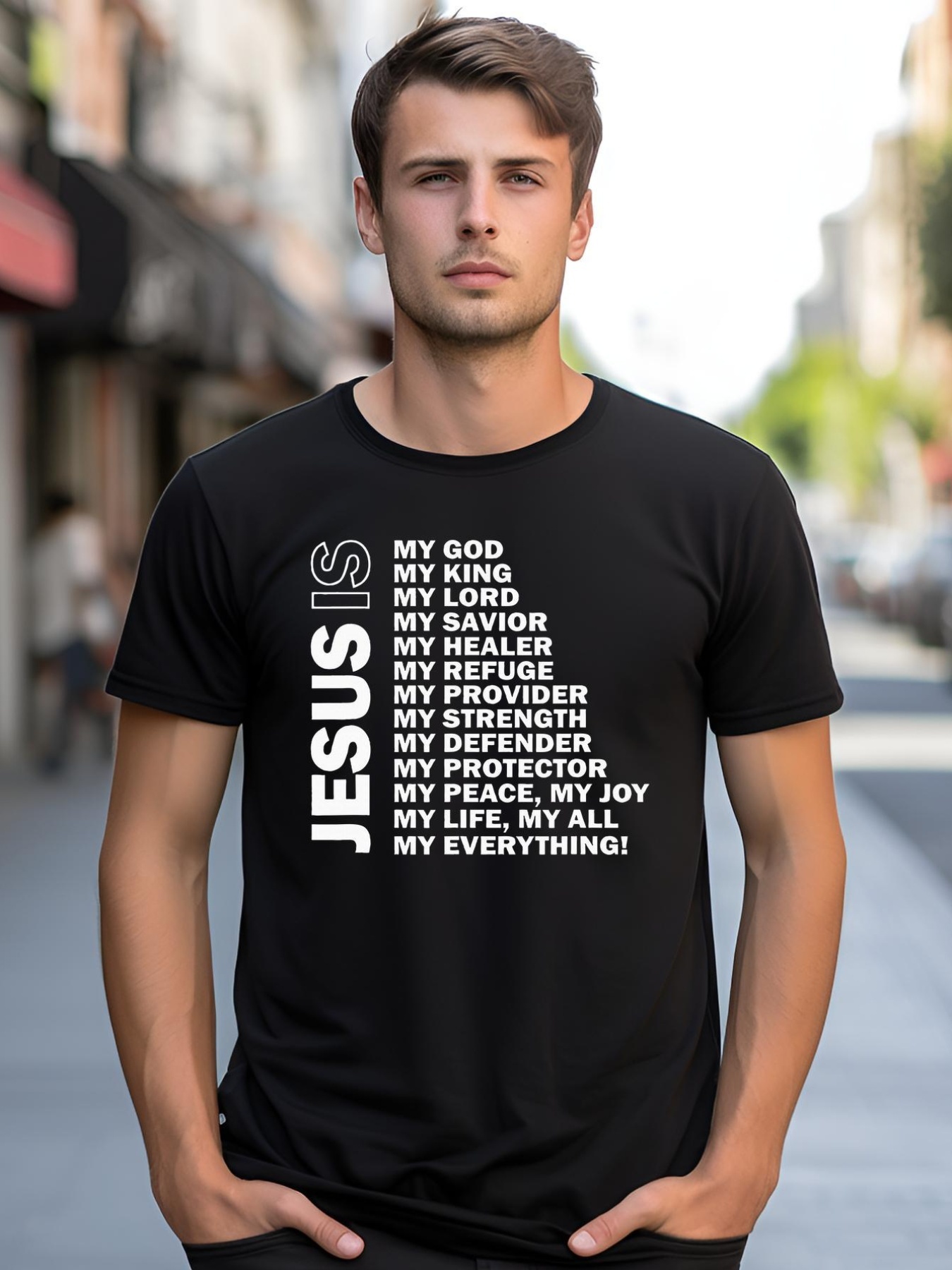 Unisex Jesus Is My All My Everything My God Lord Savior shirt  Graphic Tee