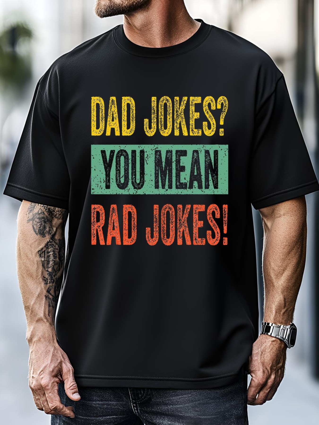 Unisex Vintage Dad Jokes You Mean Rad Jokes Funny Father Day Gifts T-Shirt