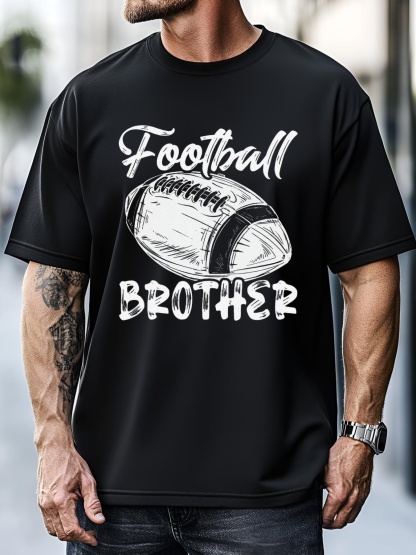 Unisex Football Brother For Family Matching Players Fathers Day T-Shirt