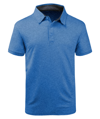 Men's Moisture Wicking Solid Color Polo Shirt