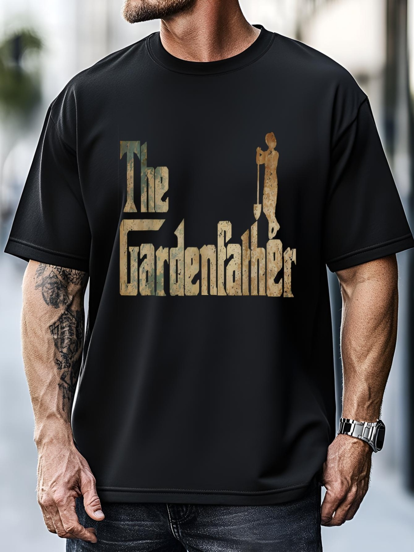 Unisex Gardener The Gardenfather Gardening Plant Lover Vintage T-Shirt