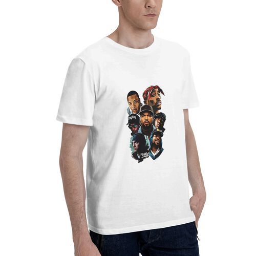 Men's Legends never die Rappers 100% Cotton T-Shirt-pod4team