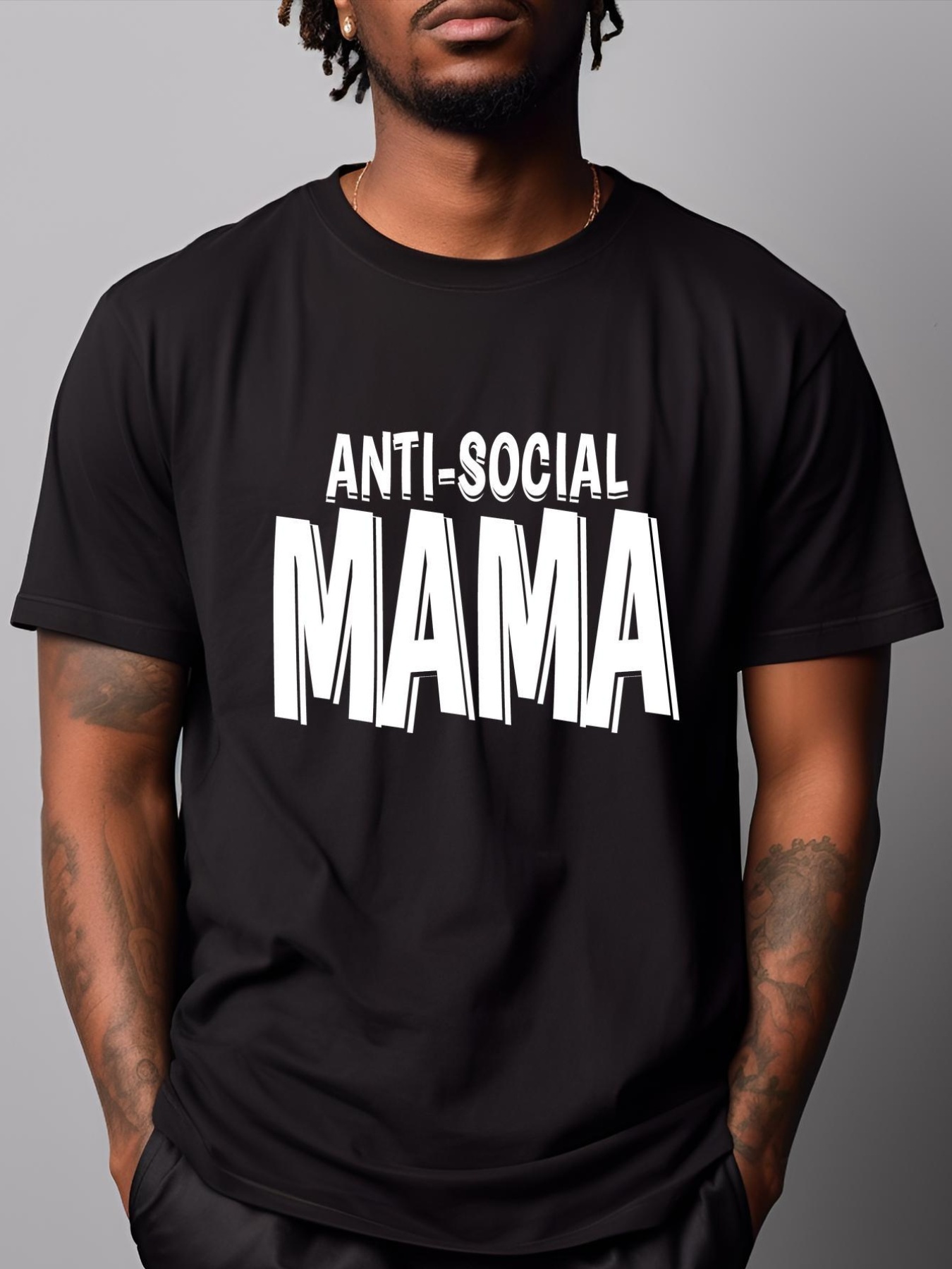 Unisex Anti Social Mama Funny Mother's Day T-Shirt