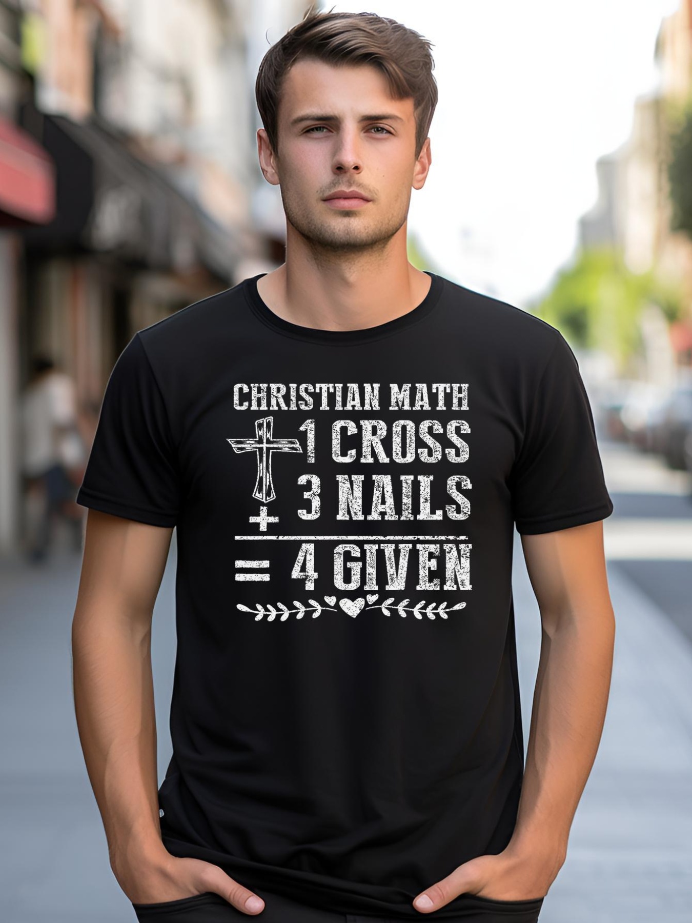 Unisex Christian Math God Worshiper Christ Follower Religion shirt  Graphic Tee