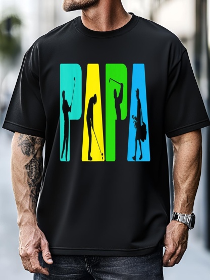 Unisex Funny Papa Golf Gift For Dad Father's Day T-Shirt
