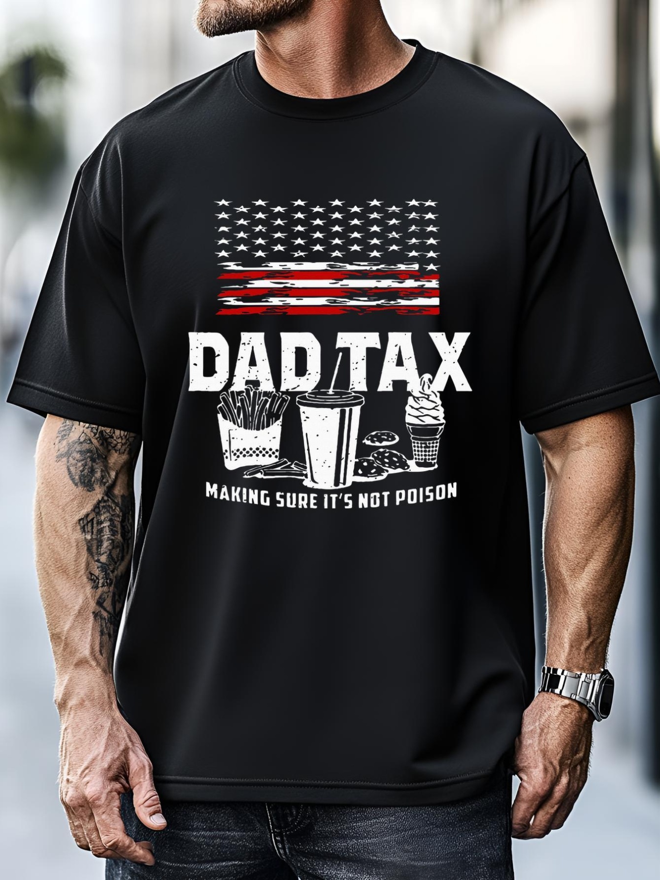 Unisex Dad Tax Making Sure Its Not P.Oison Fathers Day T-Shirt
