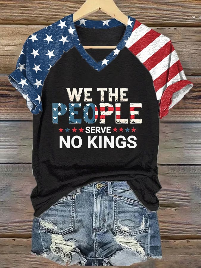 Women's We The People American Flag Print Graphic Tee