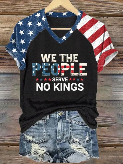 Women's We The People American Flag Print Graphic Tee
