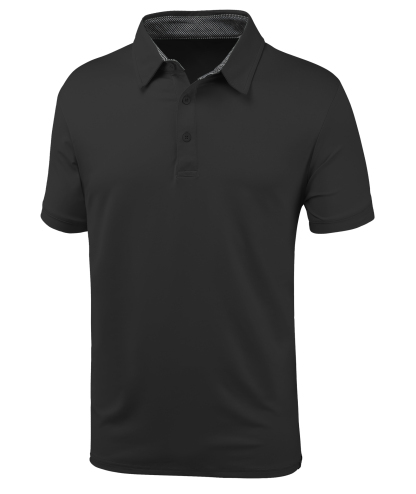 Men's Moisture Wicking Solid Color Polo Shirt