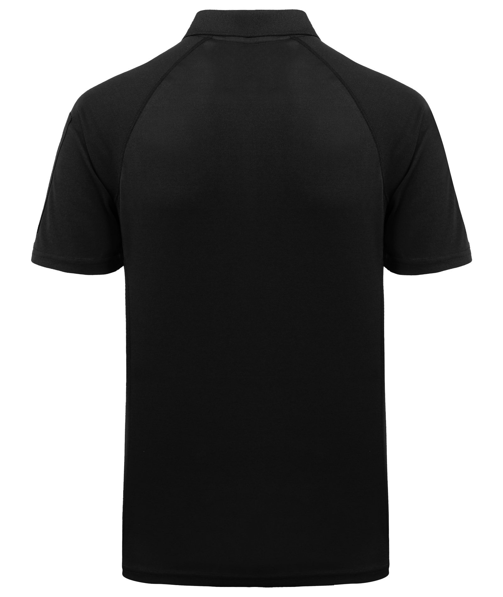 Men's Dri-fit Solid Color Zip Up Pocket Polo Shirt