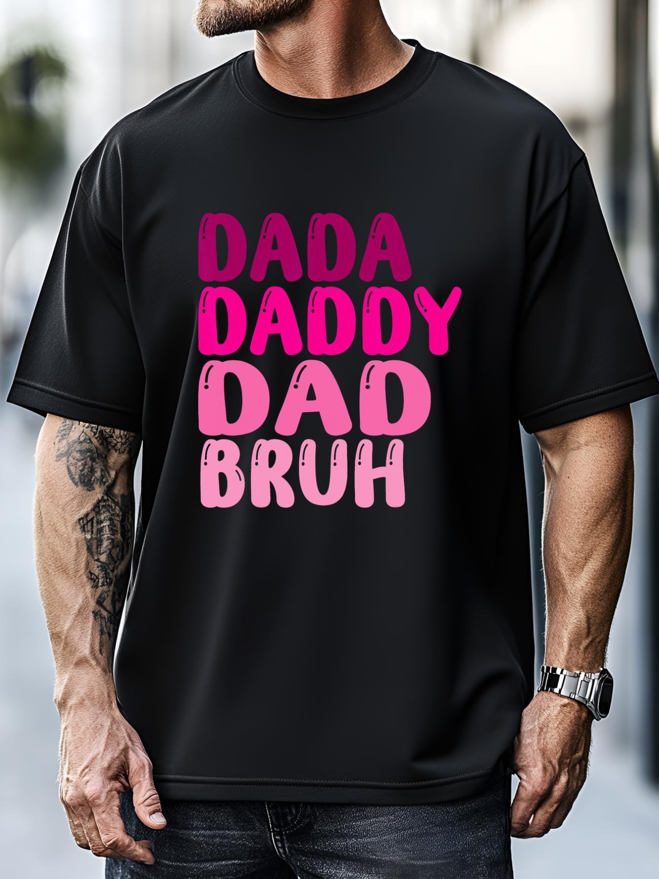 Unisex Funny Fathers Day Dada Daddy Dad Bruh T-Shirt
