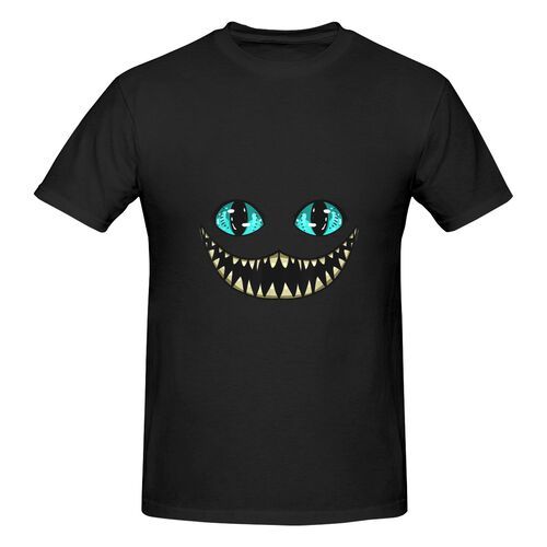 Men's Cheshire Cat Smile 100% Cotton T-Shirt-pod4team