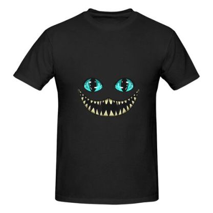 Men's Cheshire Cat Smile 100% Cotton T-Shirt-pod4team
