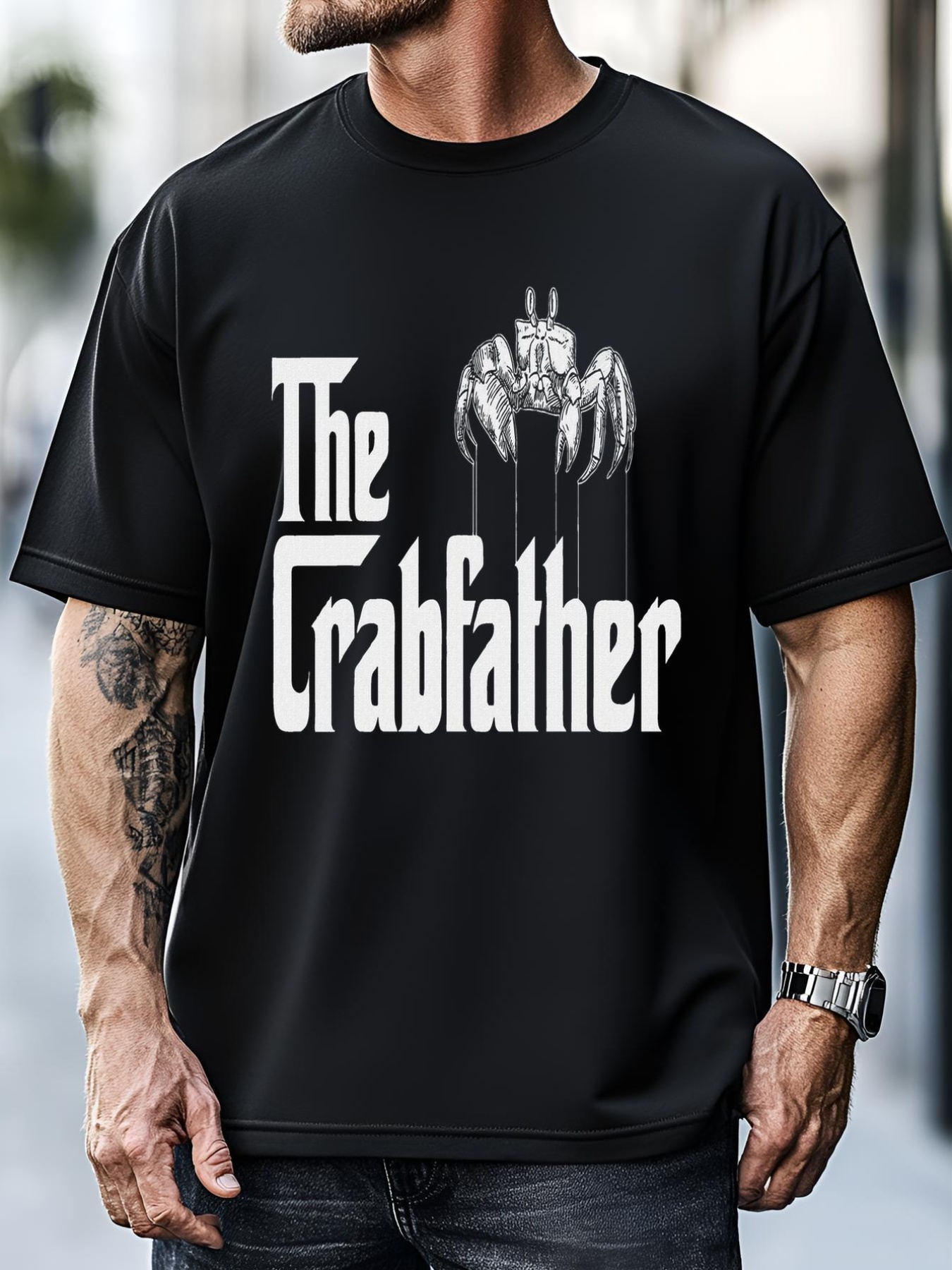 Unisex Crab Fishing Dad The Crabfather T-Shirt