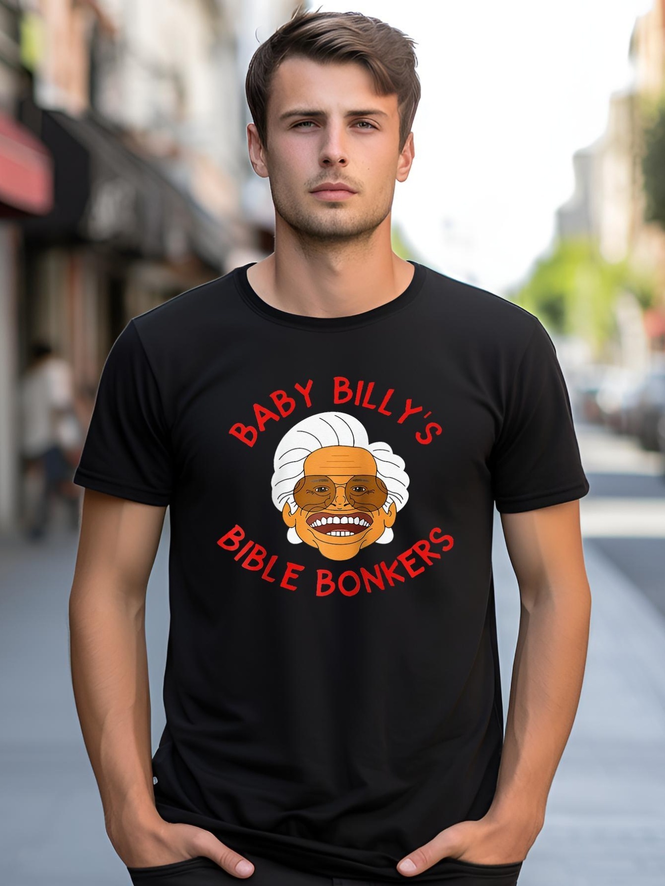 Unisex Baby Billys Bible Bonker Raglan Baseball shirt  Graphic Tee
