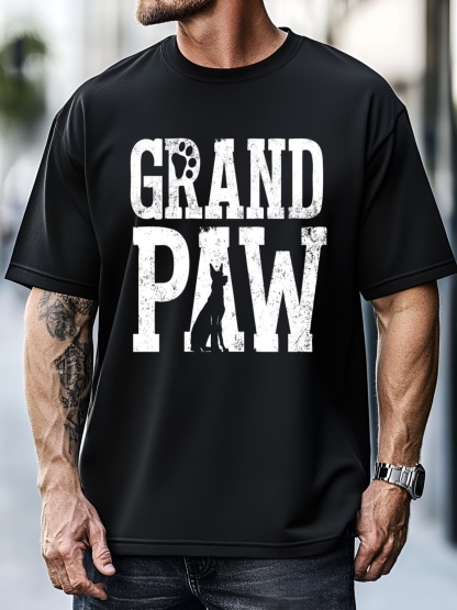 Unisex Ger Shepherd Grand Paw Dog Grandpa Grandpaw Pawpa Father Gift T-Shirt
