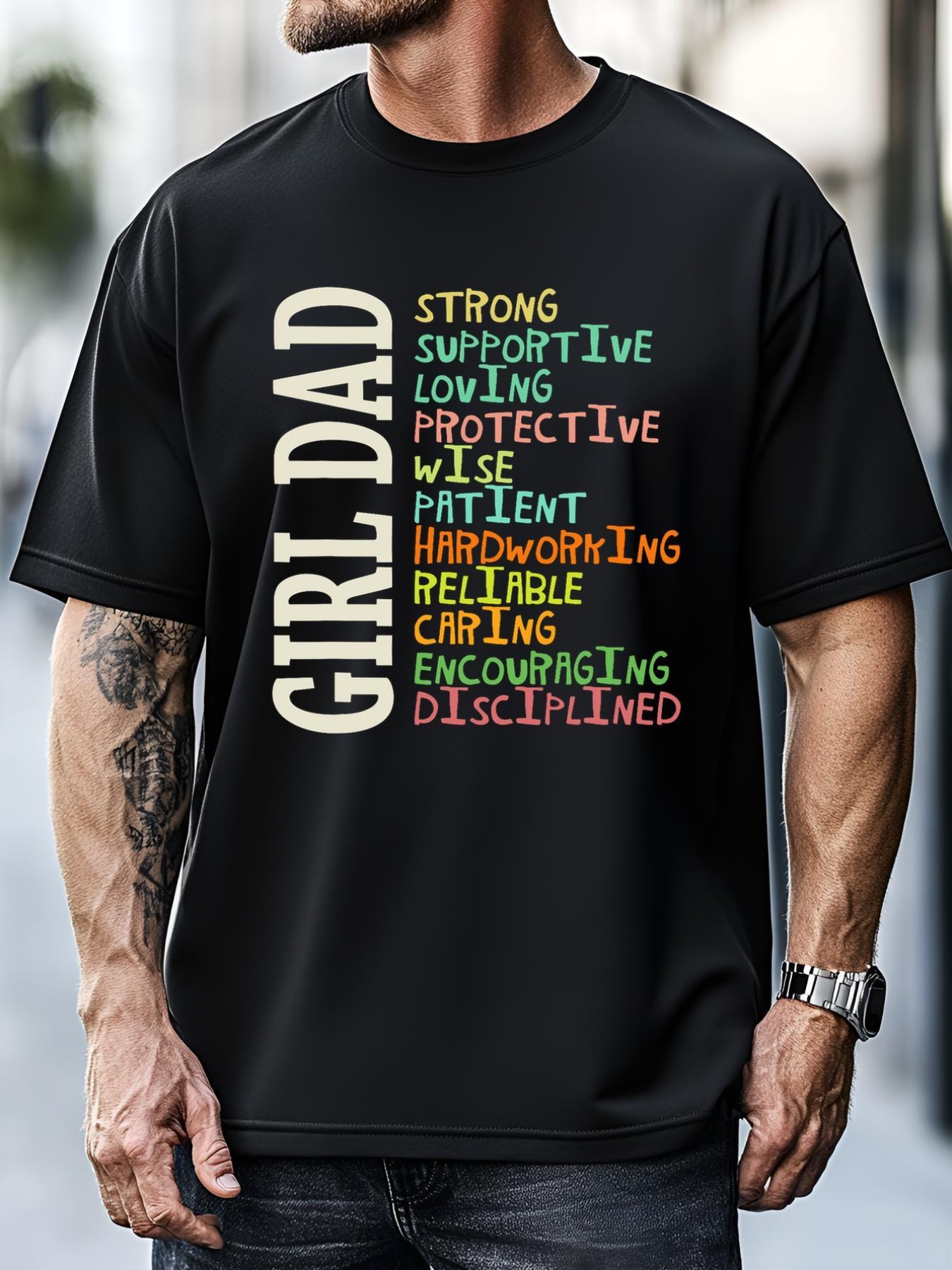 Unisex Dads Of Daughters For Dad Father Happy Fathers Day T-Shirt